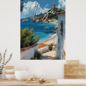Ibiza Spanje Reizen Poster - stijl (Keuken)