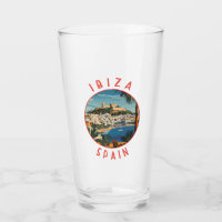Ibiza Spanje Retro Distressed Circle