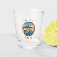 Ibiza Spanje Retro Distressed Circle