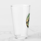 Ibiza Spanje Rock of Es Vedra Travel Art Badge Glas (Rechts)