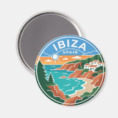 Ibiza, Spanje Spanje Magneet (Voorkant / Achterkant)