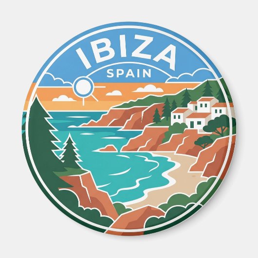Ibiza, Spanje Spanje Magneet (Voorkant)
