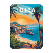 Ibiza Spanje Travel Art Vintage Magneet (Verticaal)