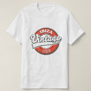 Ibiza spanje vintage stijl logo t-shirt