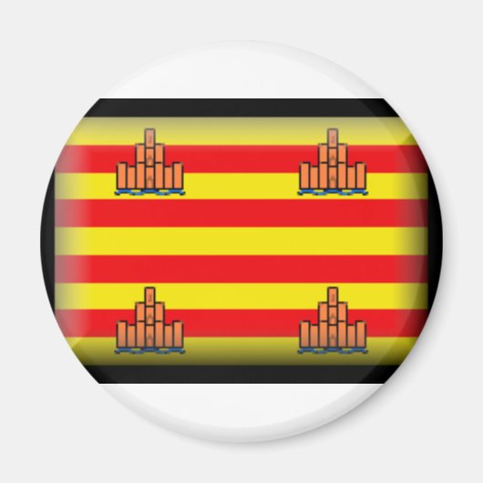Ibiza Spanje Vlag Magneet (Voorkant)