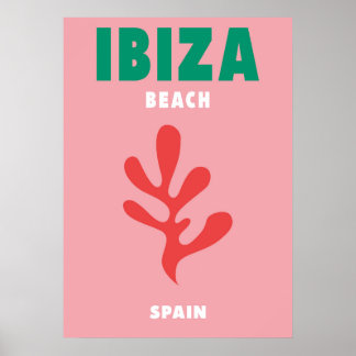 Ibiza strand poster