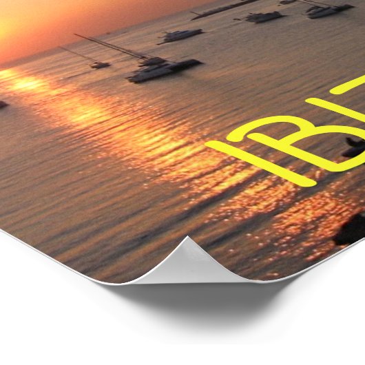 Ibiza Sunset Poster (Hoek)