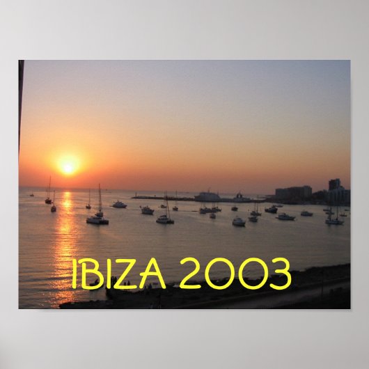 Ibiza Sunset Poster (Voorkant)