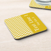 Ibiza Sunset Wave Chevron aanpasbaar Bier Onderzetter (Linkerzijde)