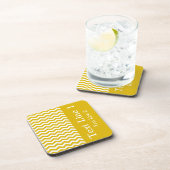 Ibiza Sunset Wave Chevron aanpasbaar Bier Onderzetter (Rechterzijde)