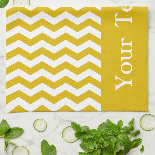 Ibiza Sunset Wave Chevron aanpasbaar Theedoek (Gevouwen)