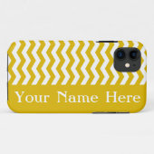 Ibiza Sunset Wave Chevron met naam Case-Mate iPhone Case (Achterkant (horizontaal))