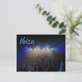 Ibiza Superclub DJ's, dansers, feesttijd Briefkaart (Staand voorkant)