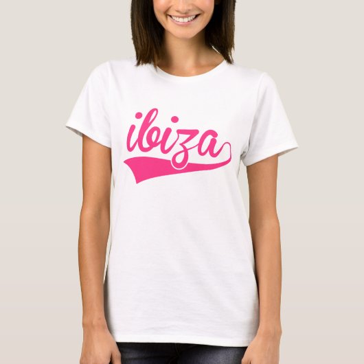 Ibiza Tekst 2 T-shirt (Voorkant)