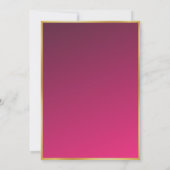 Ibiza thema eivissa gouden disco bal roze feest kaart (Achterkant)