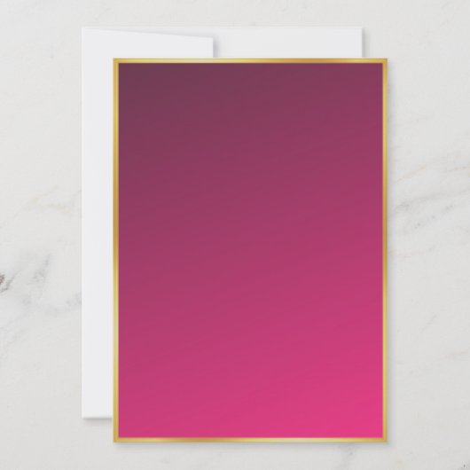 Ibiza thema eivissa gouden disco bal roze feest kaart (Achterkant)