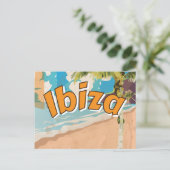 Ibiza vakantie-Poster Briefkaart (Staand voorkant)
