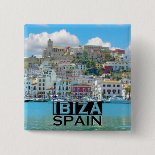 Ibiza Vierkante Button 5,1 Cm