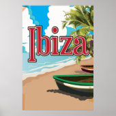 Ibiza vintage-poster poster (Voorkant)