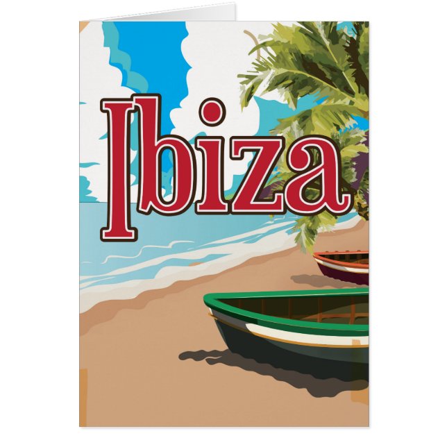 Ibiza vintage reisposter (Voorkant)