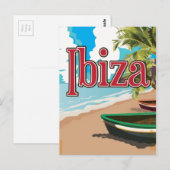 Ibiza vintage reisposter briefkaart (Voorkant / Achterkant)