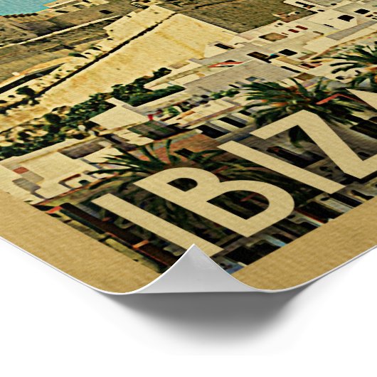 Ibiza Vintage Travel Poster (Hoek)