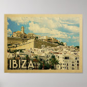 Ibiza Vintage Travel Poster (Voorkant)