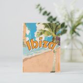 Ibiza Vintage vakantieposter Briefkaart (Staand voorkant)
