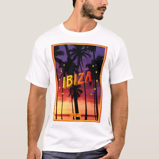 Ibiza, zonnebank t-shirt (Voorkant)