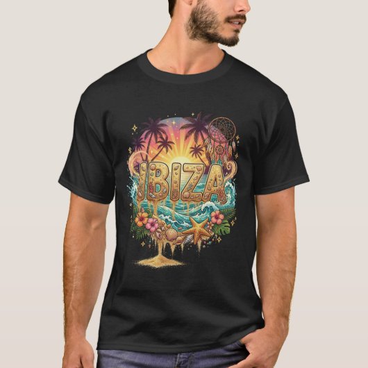 Ibiza Zonsondergang Paradijs T-shirt (Voorkant)