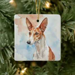 Ibizaanse Hond Acryl Fototegel Keramisch Ornament