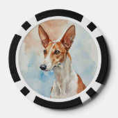 Ibizaanse Hond Acryl Fototegel Poker Chips (Achterkant)