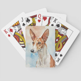 Ibizaanse Hond Acryl Fototegel Pokerkaarten