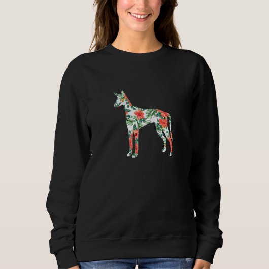 Ibizan Hound Aloha Hawaiian Dog Trui (Voorkant)