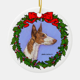 Ibizan Hound Art van Glenda S. Harlan Keramisch Ornament