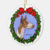 Ibizan Hound Art van Glenda S. Harlan Keramisch Ornament (Links)