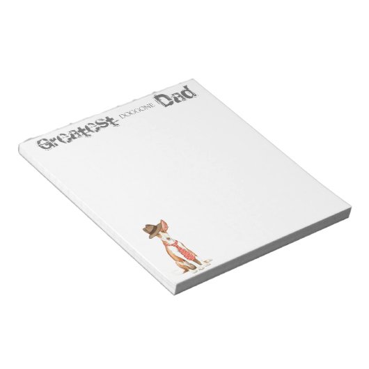 Ibizan Hound Dad Notitieblok (Schuin)