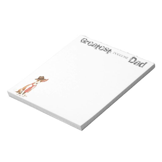 Ibizan Hound Dad Notitieblok (Linkerzijde)