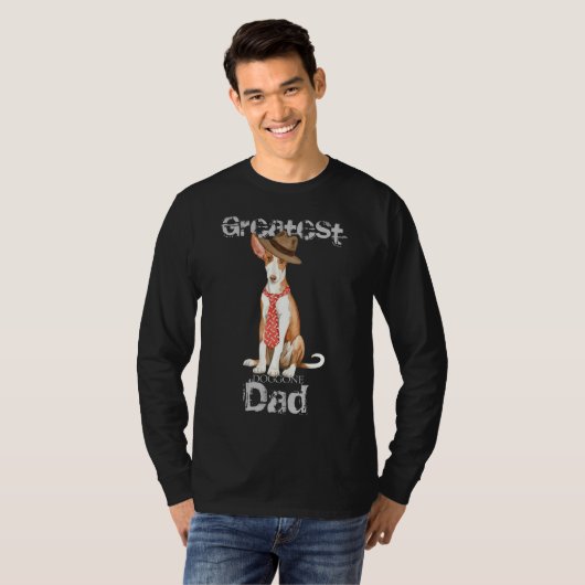 Ibizan Hound Dad T-shirt (Voorkant volledig)