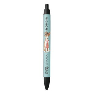 Ibizan Hound Dad Zwarte Inkt Pen
