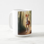 Ibizan Hound Elegant Coffee Mok (Voorkant links)