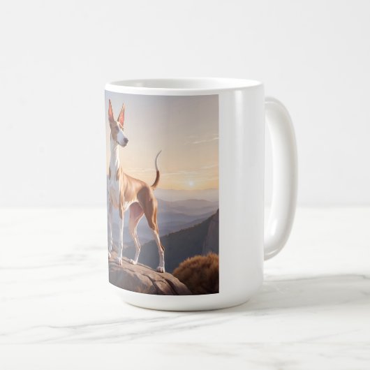 Ibizan Hound Elegant Coffee Mok (Voorkant rechts)