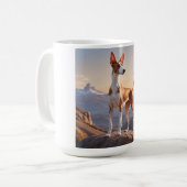 Ibizan Hound Elegant Coffee Mok (Voorkant links)