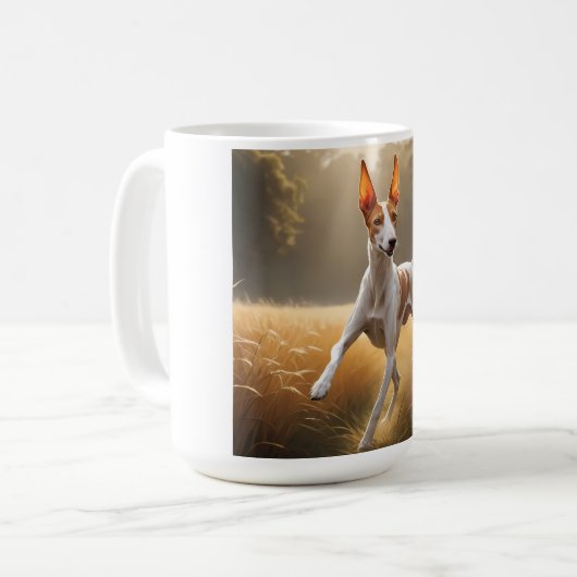 Ibizan Hound Elegant Coffee Mok (Voorkant links)