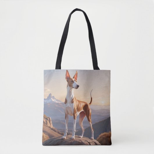 Ibizan Hound Elegante Canvas tas (Voorkant)
