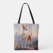 Ibizan Hound Elegante Canvas tas (Achterkant)