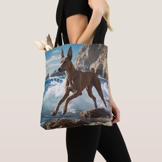 Ibizan Hound Elegante Canvas tas (Dichtbij)