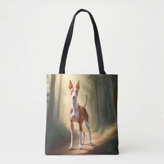 Ibizan Hound Elegante Canvas tas (Voorkant)