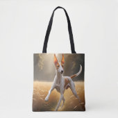 Ibizan Hound Elegante Canvas tas (Voorkant)