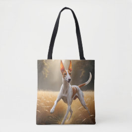 Ibizan Hound Elegante Canvas tas
